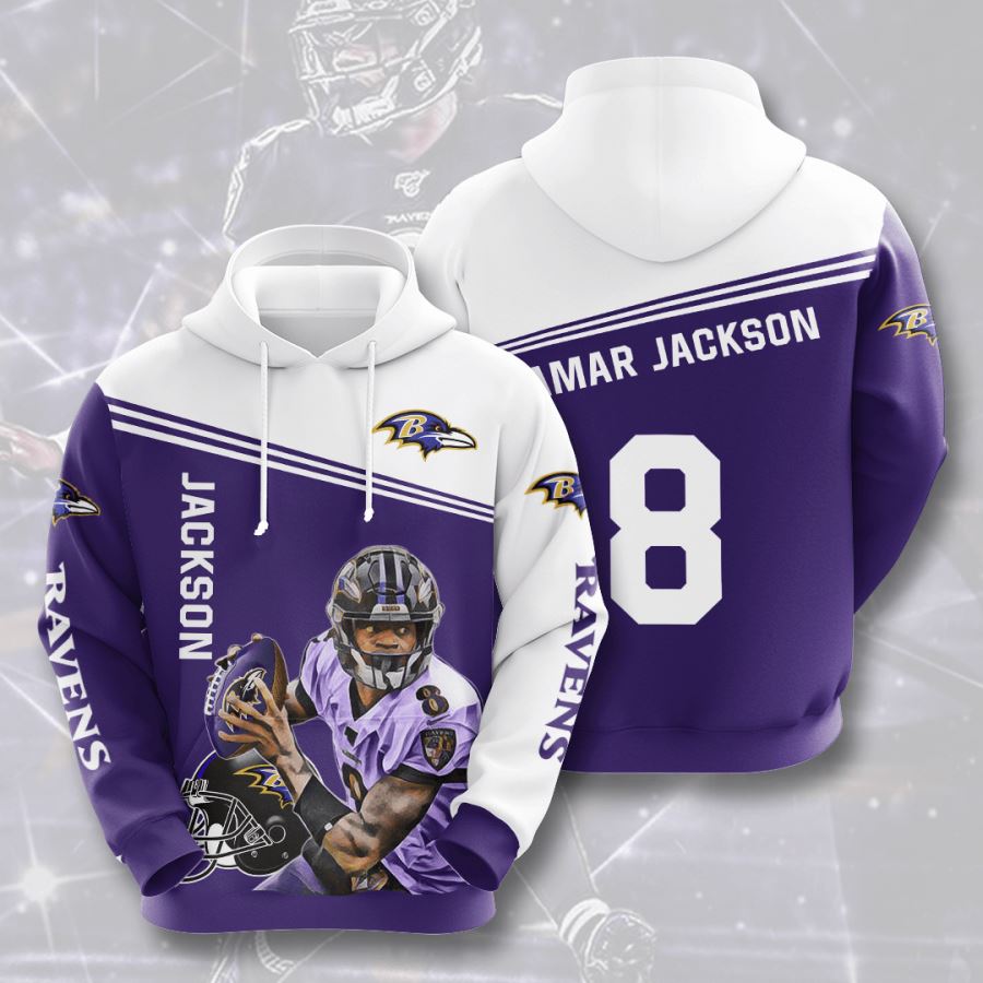 Baltimore Ravens Custom Hoodie 3D 10 Baltimore Ravens Custom Hoodie 3D