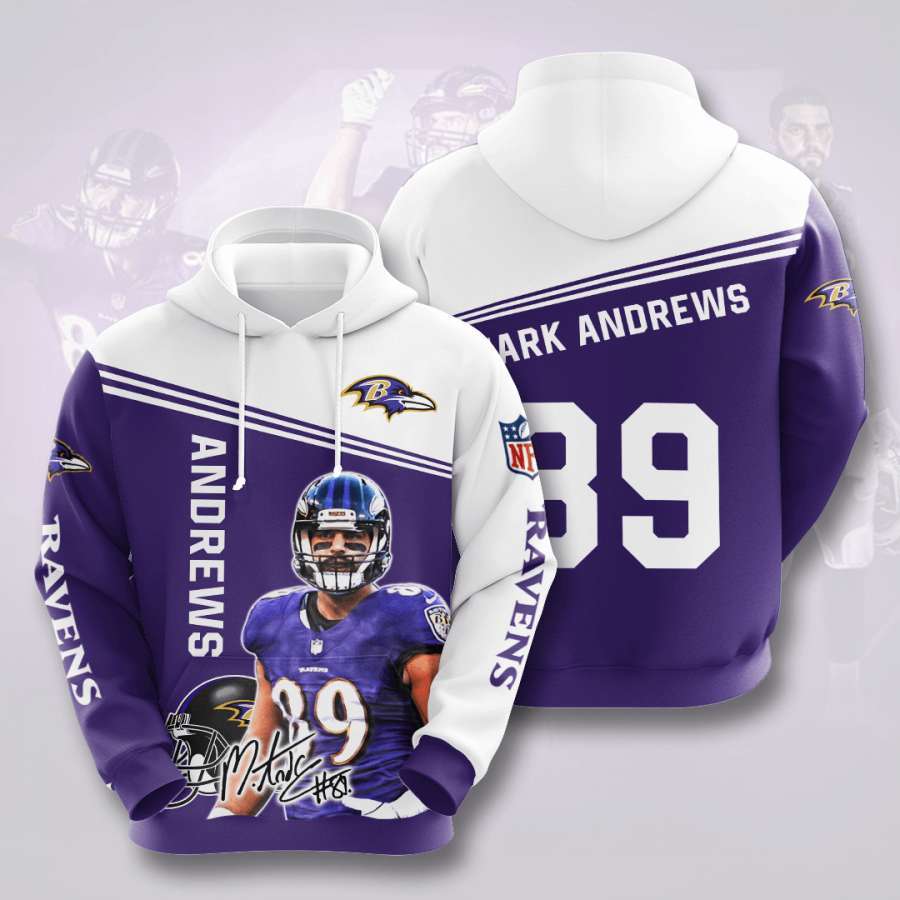 Baltimore Ravens Custom Hoodie 3D 3 Baltimore Ravens Custom Hoodie 3D