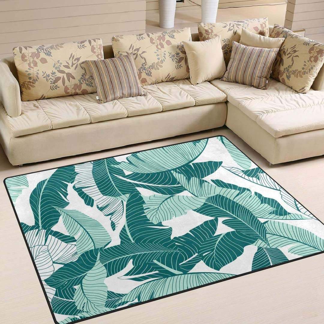 Banana Leaves Seamless Pattern Limited Edition Rug
