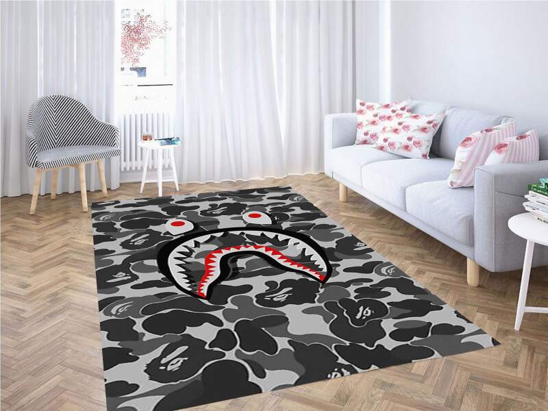 Bape Shark Face Carpet Rug 2 Bape Shark Face Carpet Rug
