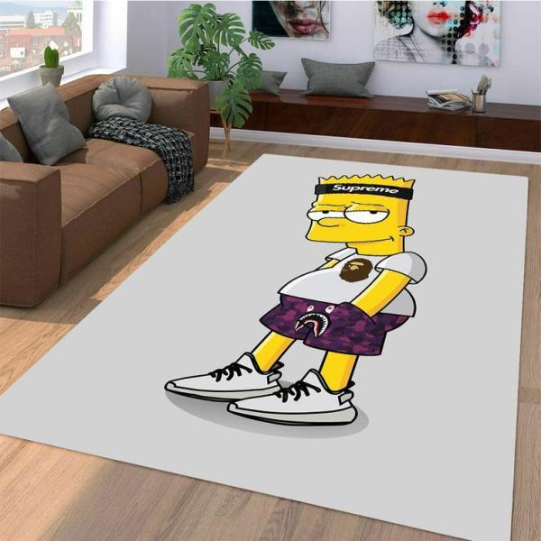 Bape Supreme And Adidas Simpsons Area Limited Edition Rug