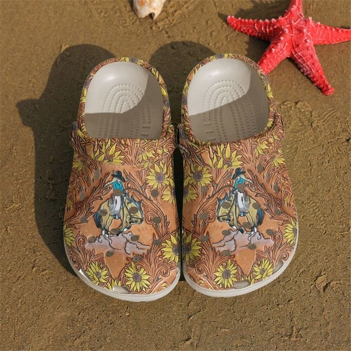 Barrel Racing Cowgirl Crocs Clog Shoes 1 Barrel Racing Cowgirl Crocs Clog Shoes