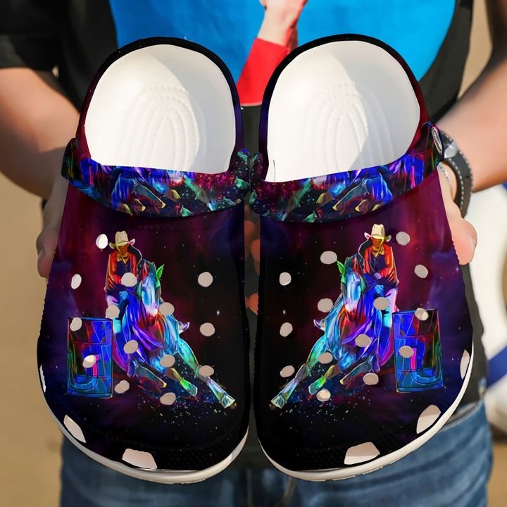Barrel Racing Galaxy Crocs Clog Shoes 2 Barrel Racing Galaxy Crocs Clog Shoes
