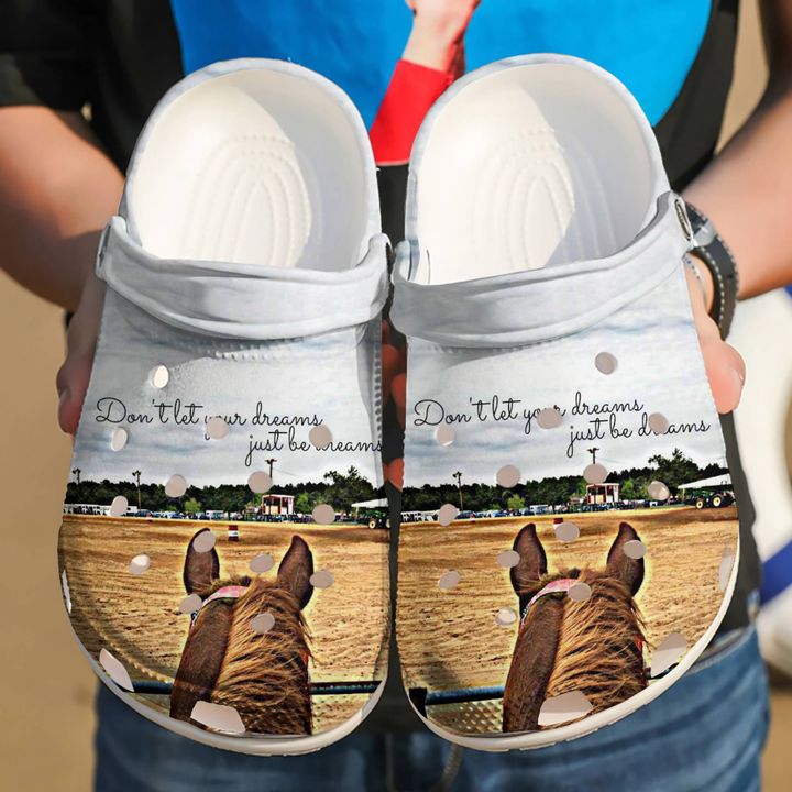 Barrel Racing Let Dreams Come True Crocs Clog Shoes