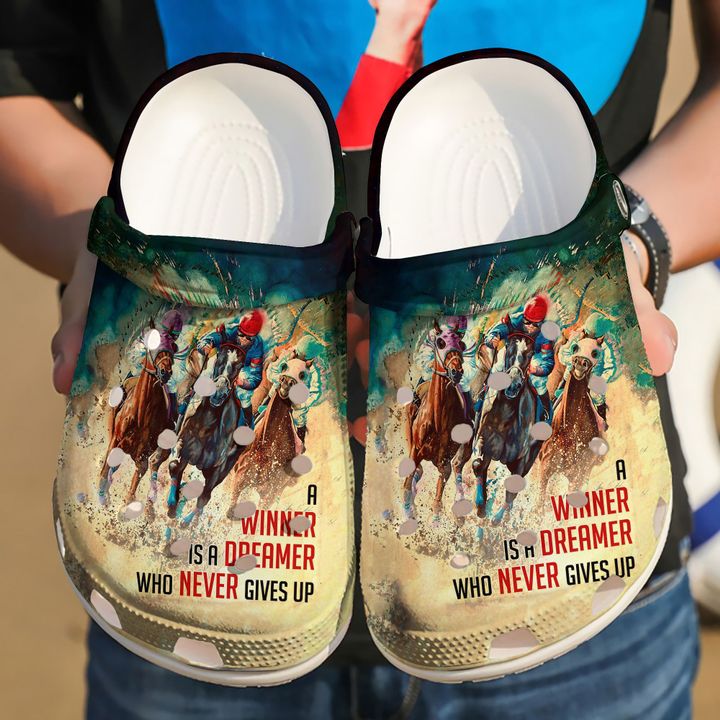 Barrel Racing Never Give Up Crocs Clog Shoes