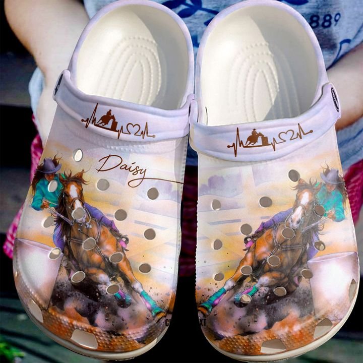 Barrel Racing Personalized Lover Crocs Clog Shoes 2 Barrel Racing Personalized Lover Crocs Clog Shoes