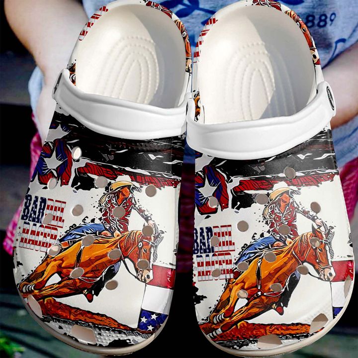 Barrel Racing Racer Crocs Clog Shoes