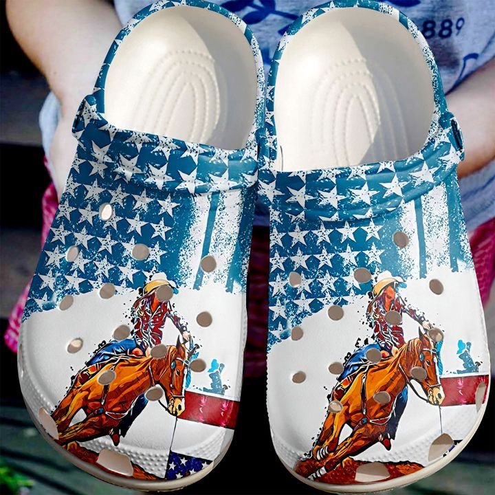 Barrel Racing Turn ‘n’ Burn Crocs Clog Shoes