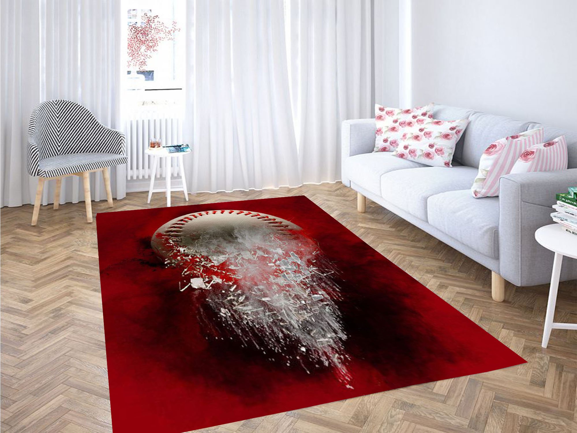 Baseball Backgrounds Carpet Rug