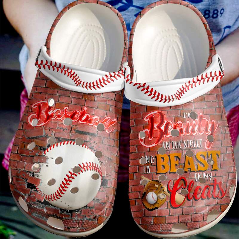 Baseball Breaking Crocs Clog Shoes