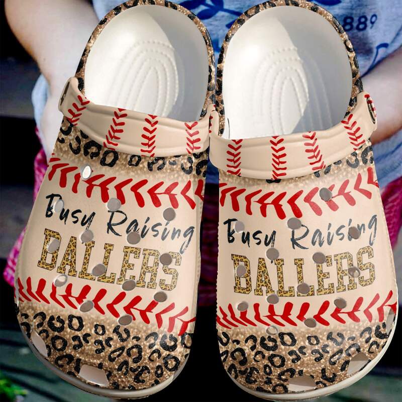 Baseball Busy Raising Ballers Crocs Clog Shoes 10 Baseball Busy Raising Ballers Crocs Clog Shoes