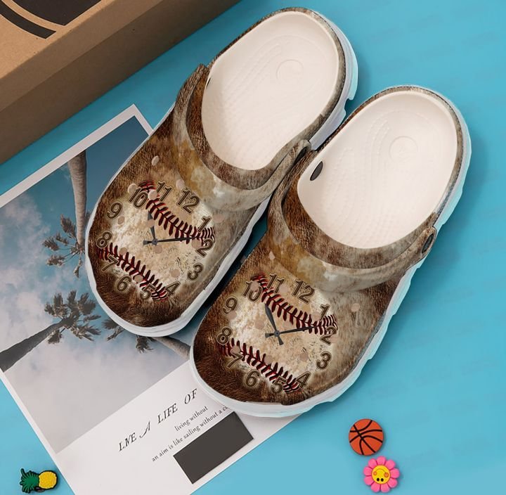 Baseball Clock Crocs Clog Shoes 13 Baseball Clock Crocs Clog Shoes