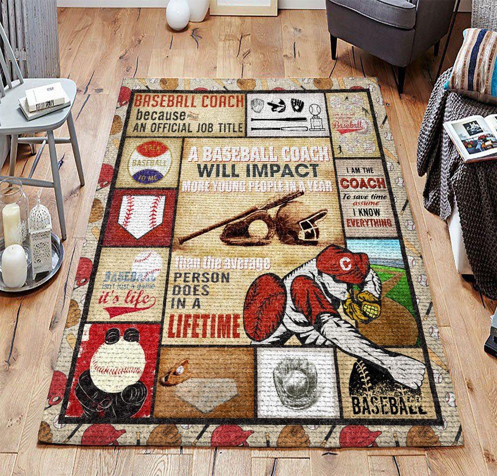 Baseball Coach Limited Edition Rug