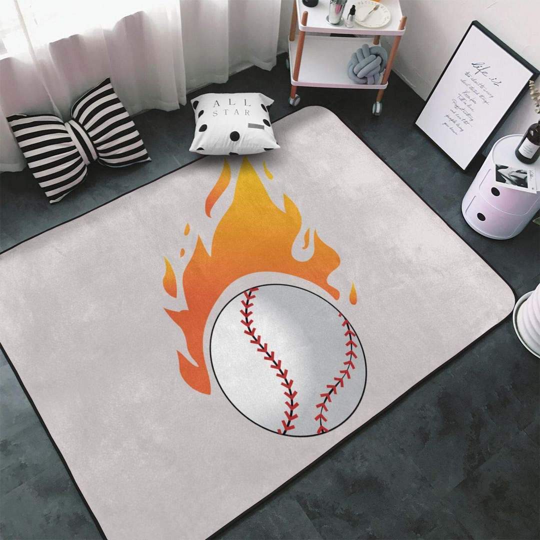 Fire Baseball Limited Edition Rug