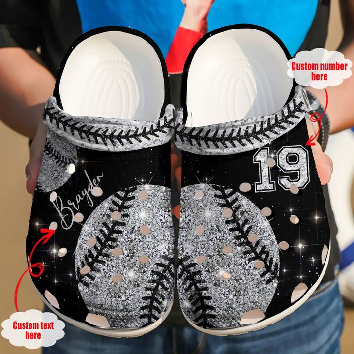 Baseball Personalized Diamond Crocs Clog Shoes 3 Baseball Personalized Diamond Crocs Clog Shoes