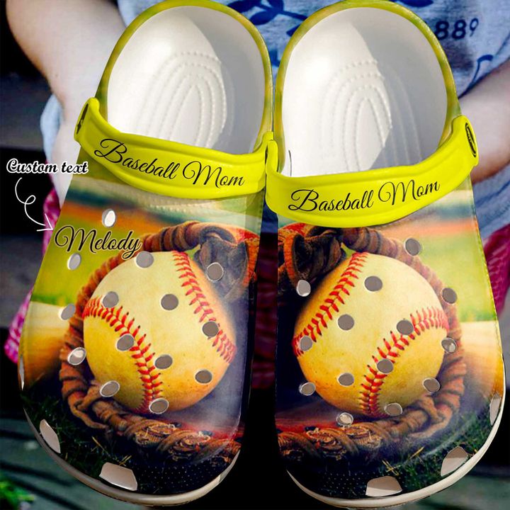 Baseball Personalized Mom Crocs Clog Shoes
