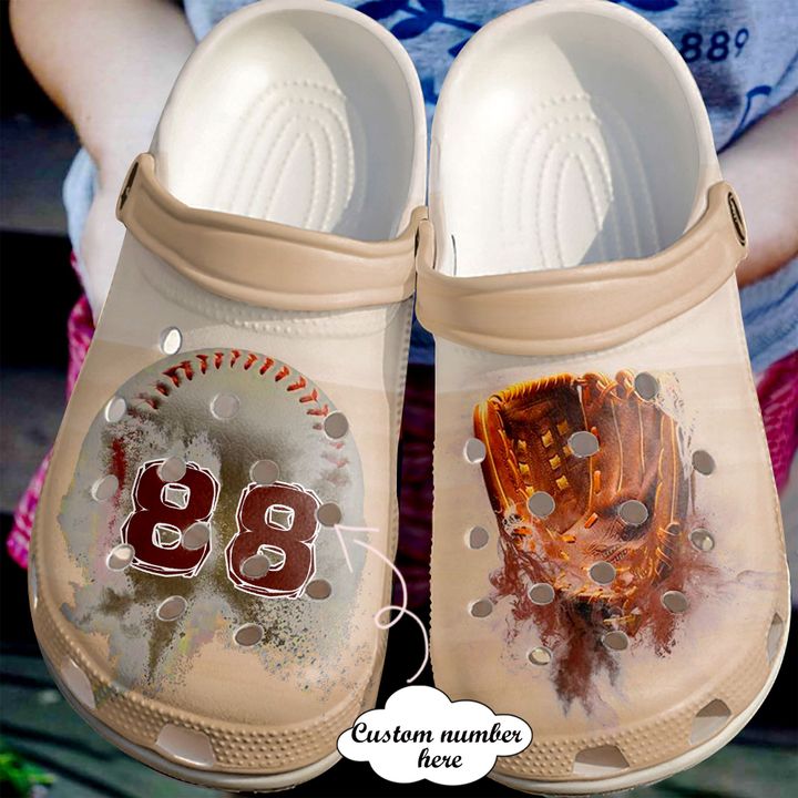 Baseball Personalized Vintage Crocs Clog Shoes