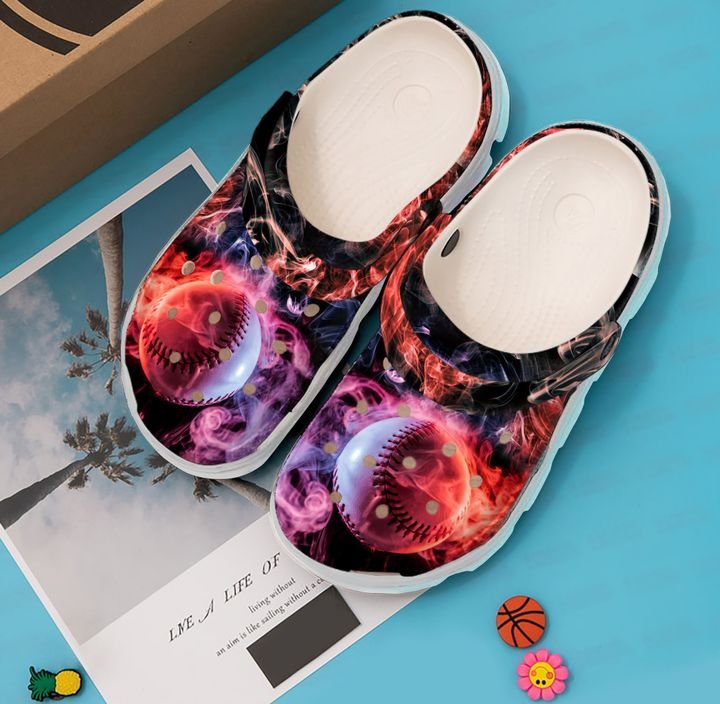 Baseball Smoky Ball Crocs Clog Shoes