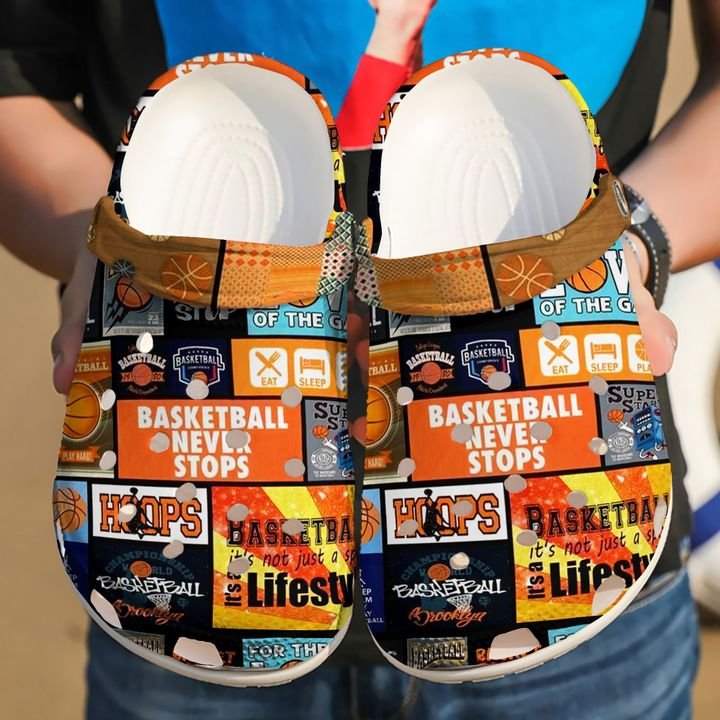 Basketball Never Stop Crocs Clog Shoes 10 Basketball Never Stop Crocs Clog Shoes