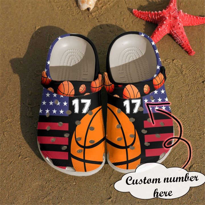 Basketball Personalized American Crocs Clog Shoes