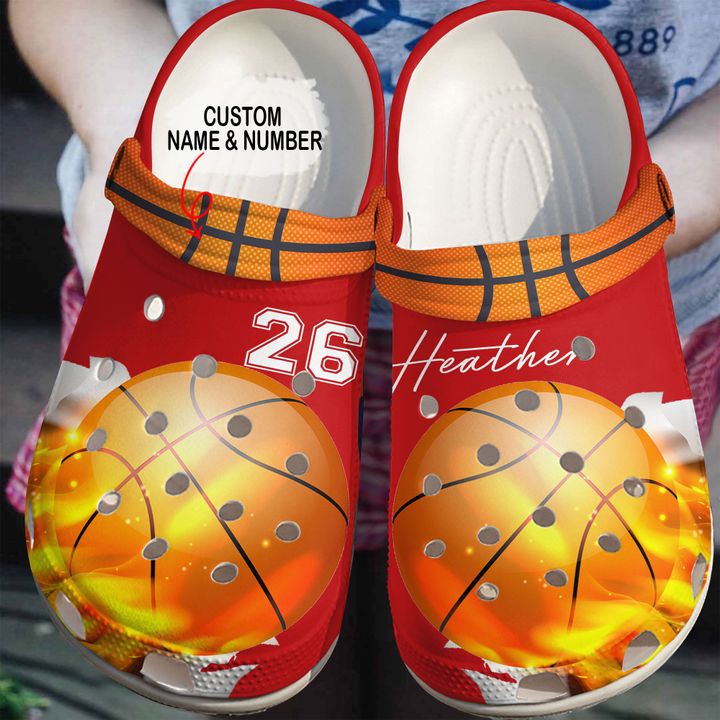 Basketball Personalized Fire Crocs Clog Shoes 11 Basketball Personalized Fire Crocs Clog Shoes