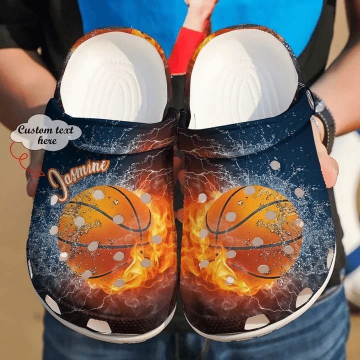 Basketball Personalized Fire Crocs Clog Shoes 3 Basketball Personalized Fire Crocs Clog Shoes