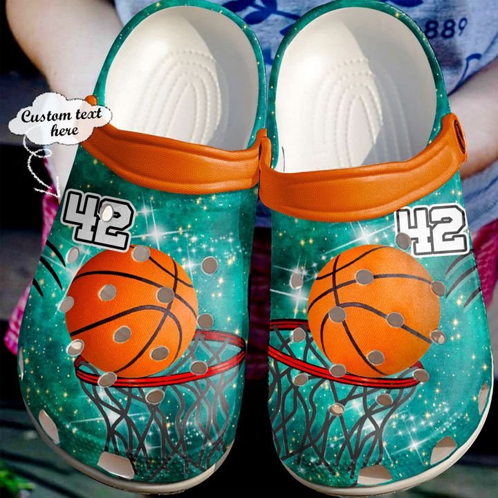 Basketball Personalized Galaxy Net Crocs Clog Shoes