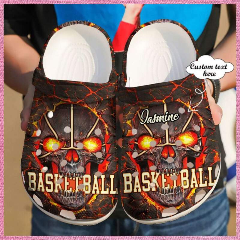 Basketball Personalized Skull Crocs Clog Shoes
