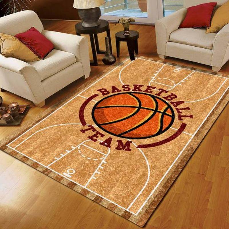 Basketball Team Rectangle Limited Edition Rug 3 Basketball Team Rectangle Limited Edition Rug