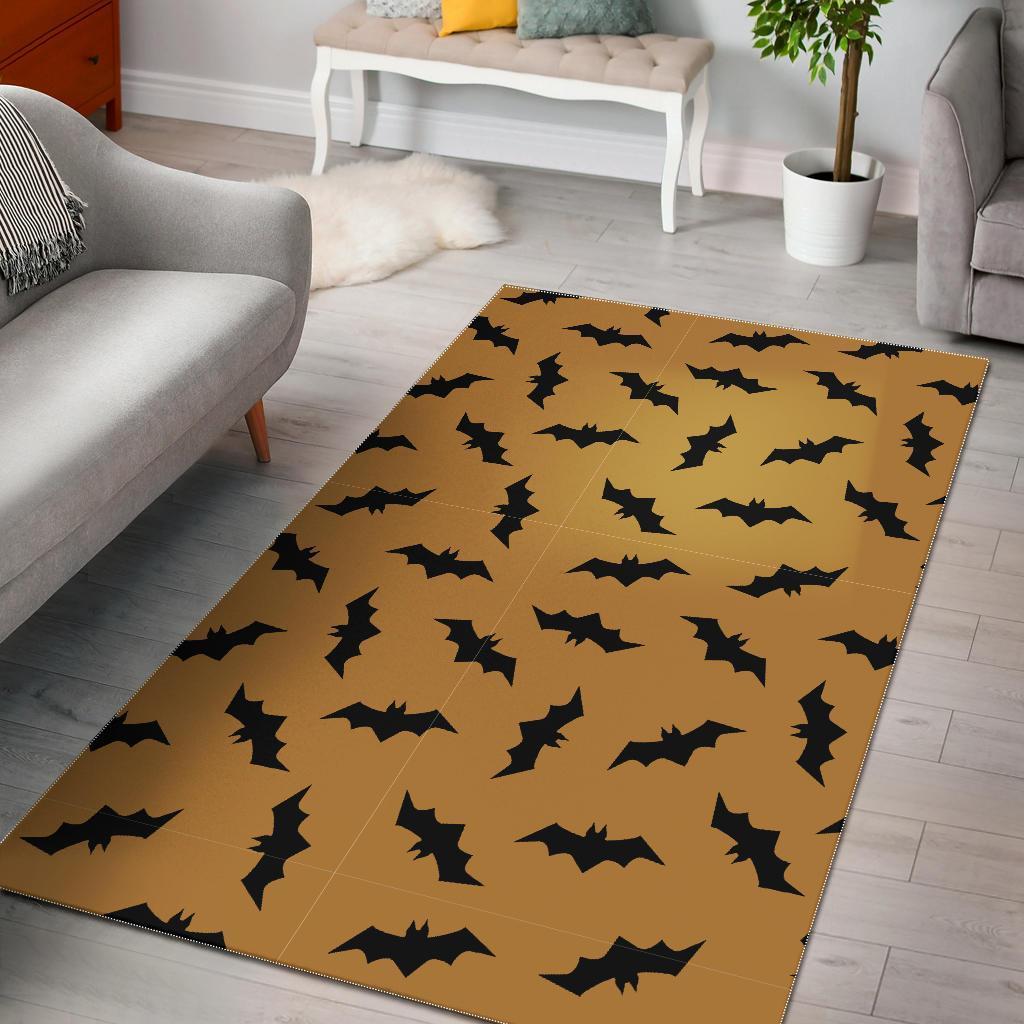 Bat Halloween Pattern Print Area Limited Edition Rug 1 Bat Halloween Pattern Print Area Limited Edition Rug