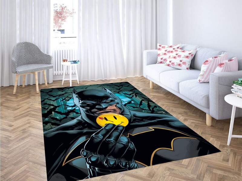 Batman Happy Pin Carpet Rug