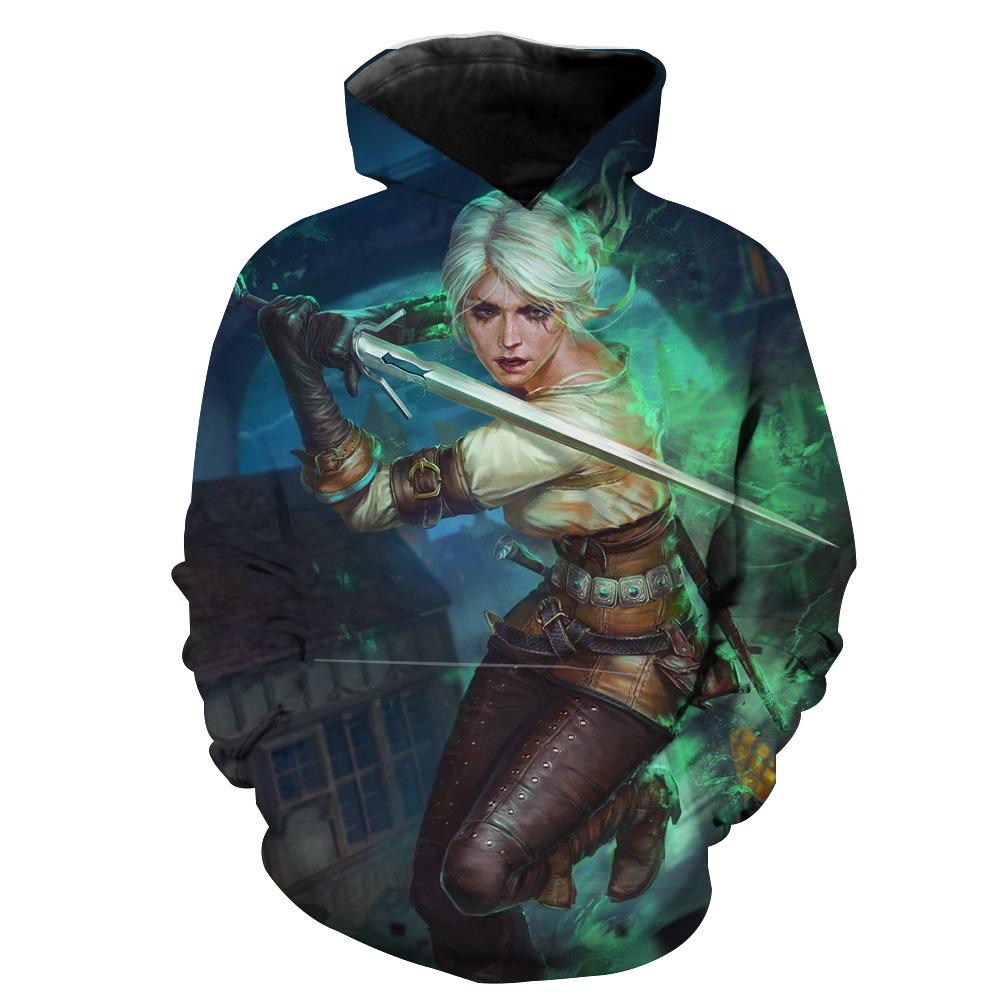 Battle Ready Ciri Epic Witcher Hoodie 3D