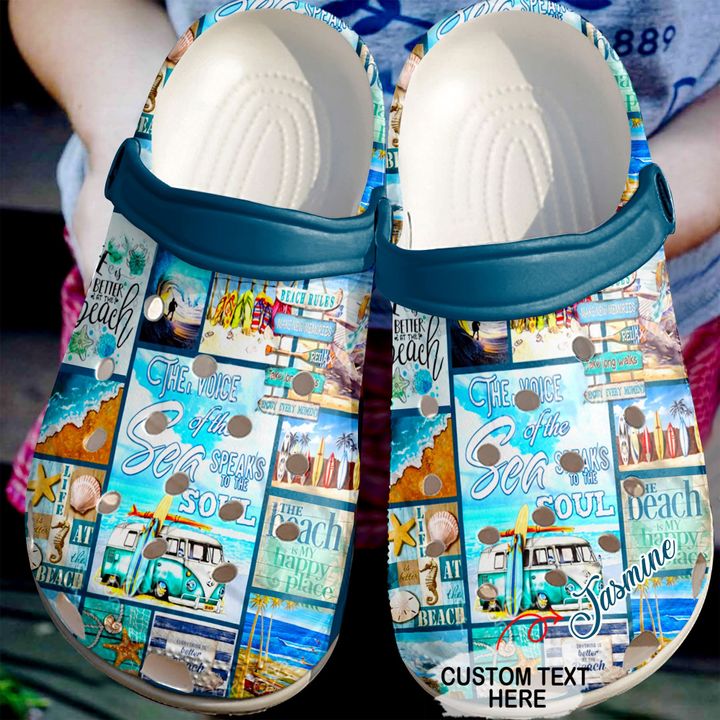 Beach Personalized Vibe Crocs Clog Shoes