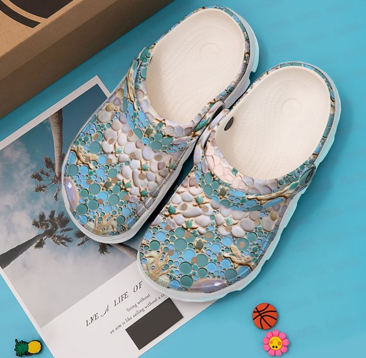 Beach Sea Turtle Life Crocs Clog Shoes