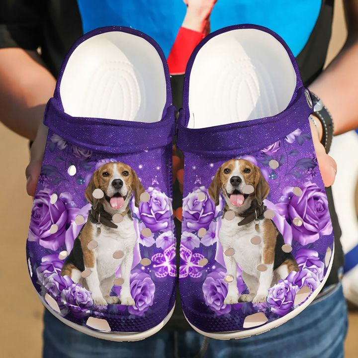 Beagle Just A Girl Who Loves Crocs Clog Shoes