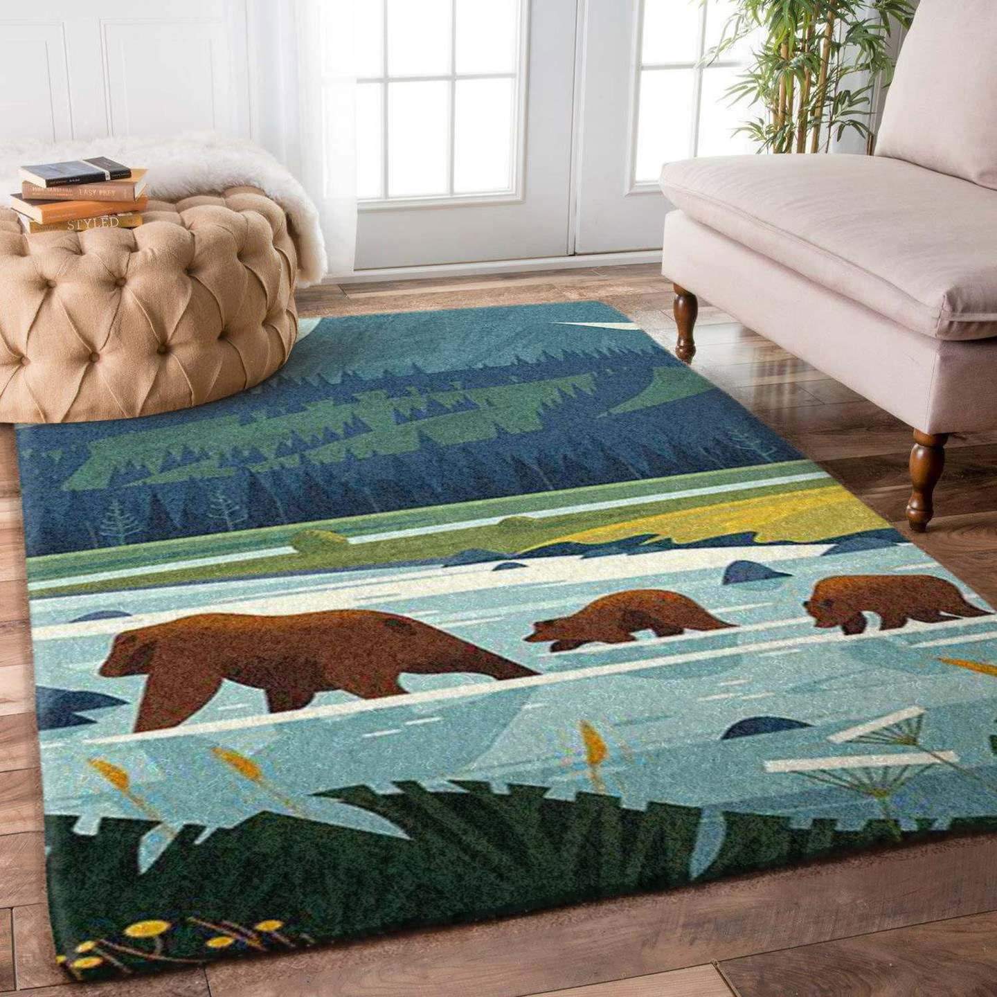 Bear Family Fishing Limited Edition Rug