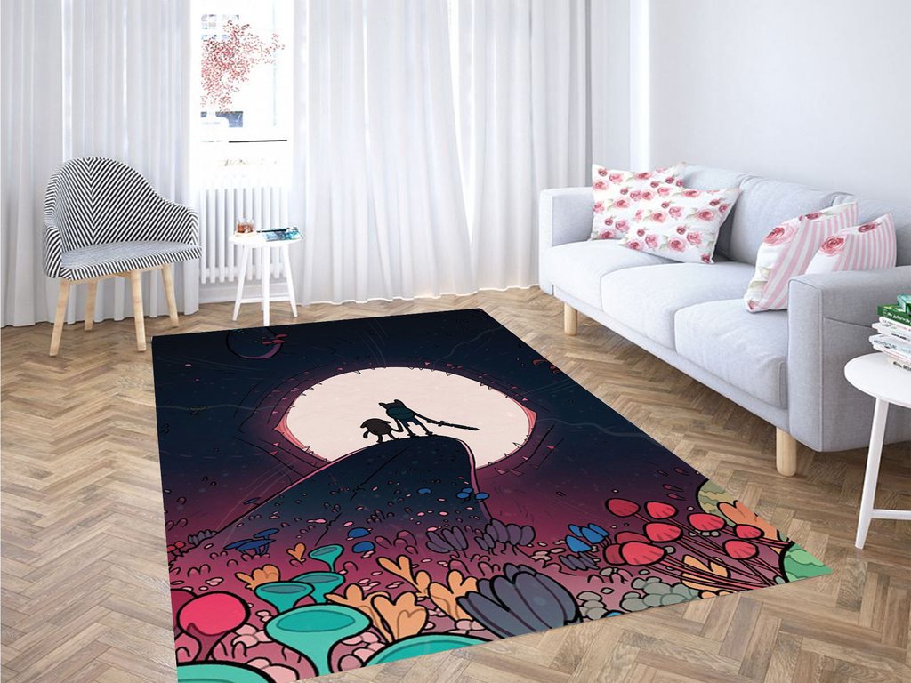 Beautiful Adventure Time Living Room Modern Carpet Rug 2 Beautiful Adventure Time Living Room Modern Carpet Rug