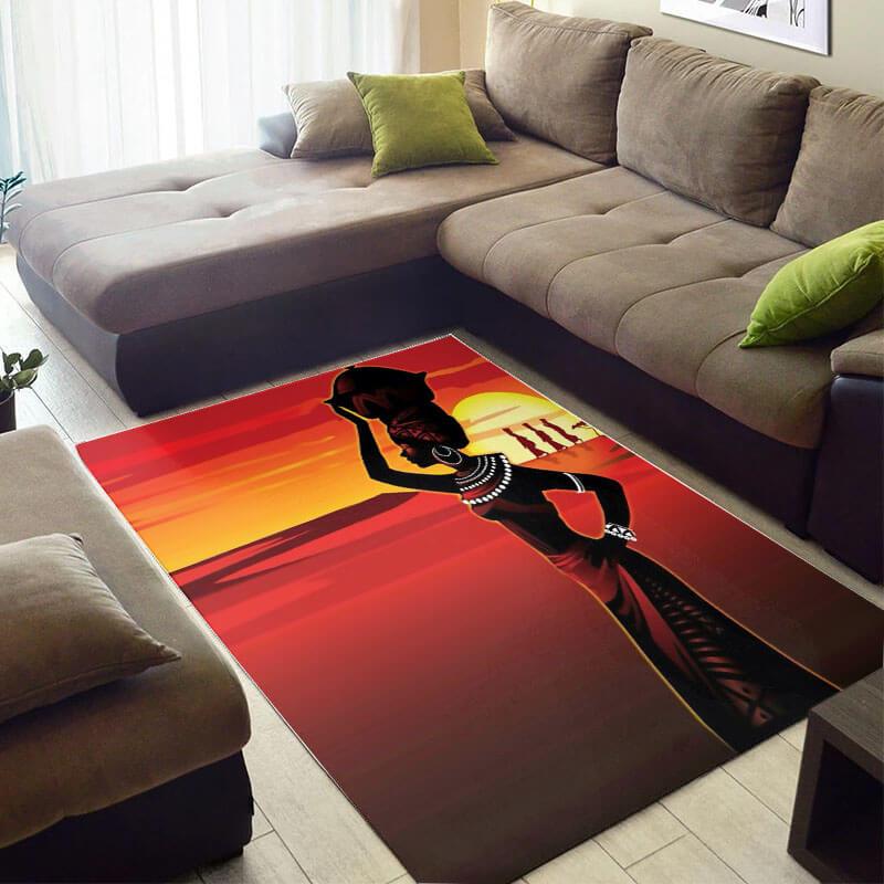 Beautiful African Cute American Afro Lady Style Area Room Rug 1 Beautiful African Cute American Afro Lady Style Area Room Rug