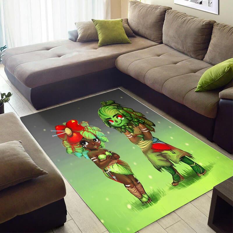 Beautiful African Fancy Inspired Melanin Afro Girl Large Carpet Style Rug 7 Beautiful African Fancy Inspired Melanin Afro Girl Large Carpet Style Rug