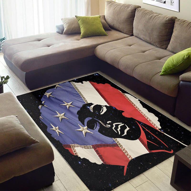 Beautiful African Fancy Natural Hair Melanin Afro Girl Design Floor Style Rug 2 Beautiful African Fancy Natural Hair Melanin Afro Girl Design Floor Style Rug