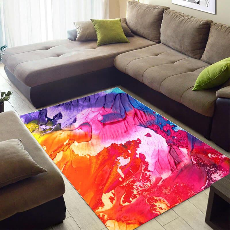 Beautiful African Pretty Abstract Colorful Painting Art Large Style Rug 5 Beautiful African Pretty Abstract Colorful Painting Art Large Style Rug