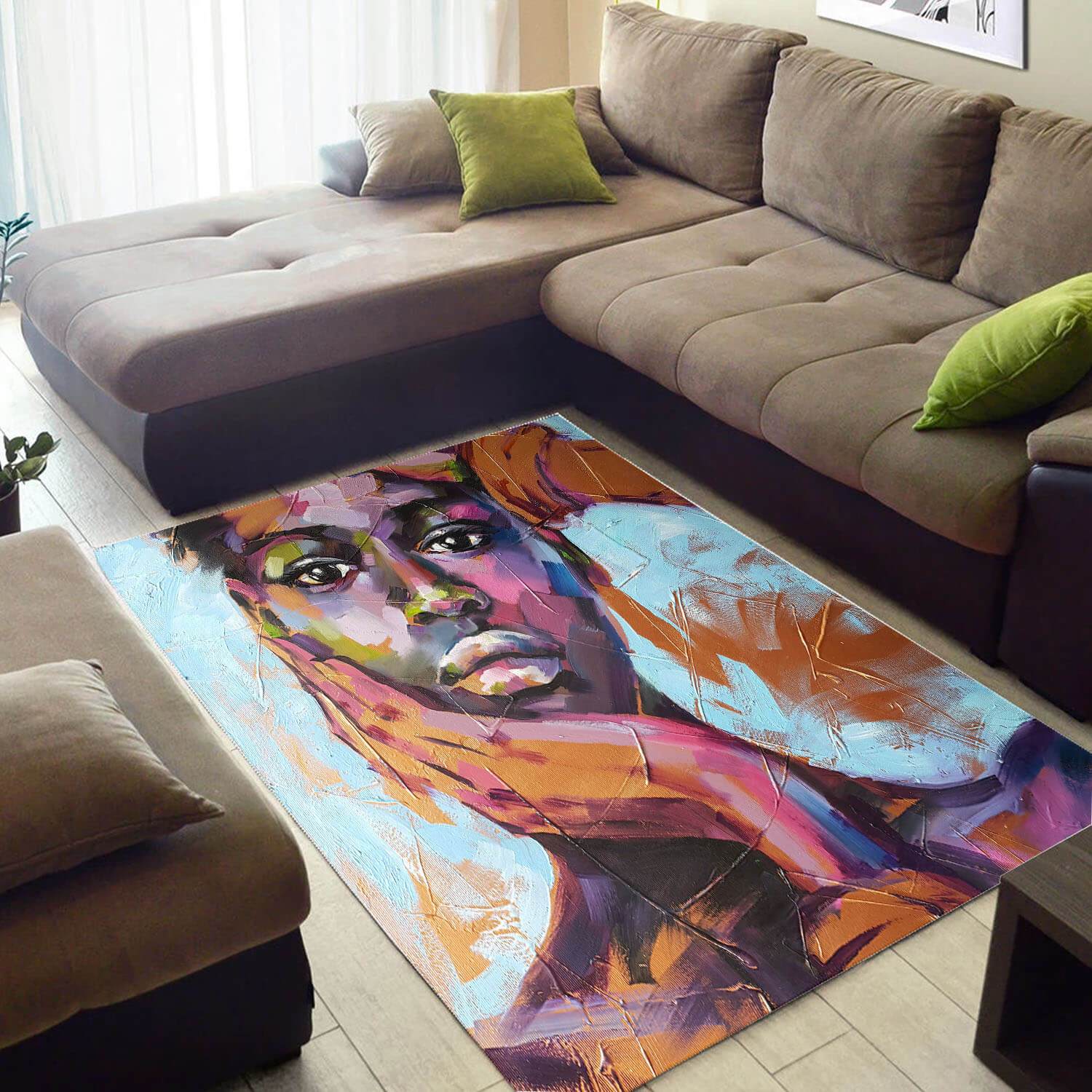 Beautiful African Style American Black Art Afro Girl Large Living Room Rug 1 Beautiful African Style American Black Art Afro Girl Large Living Room Rug