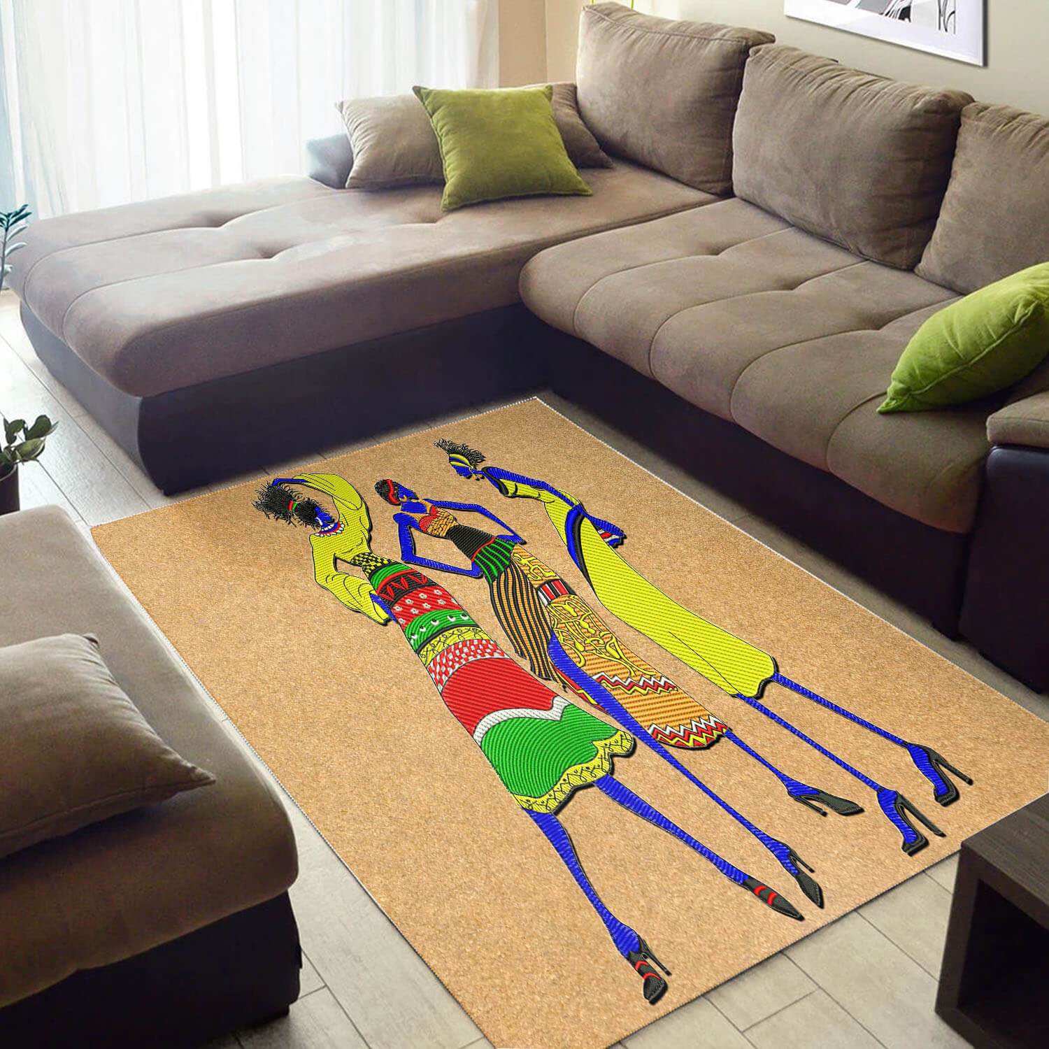 Beautiful African Style Cute American Melanin Afro Girl Carpet Inspired Home Rug 3 Beautiful African Style Cute American Melanin Afro Girl Carpet Inspired Home Rug