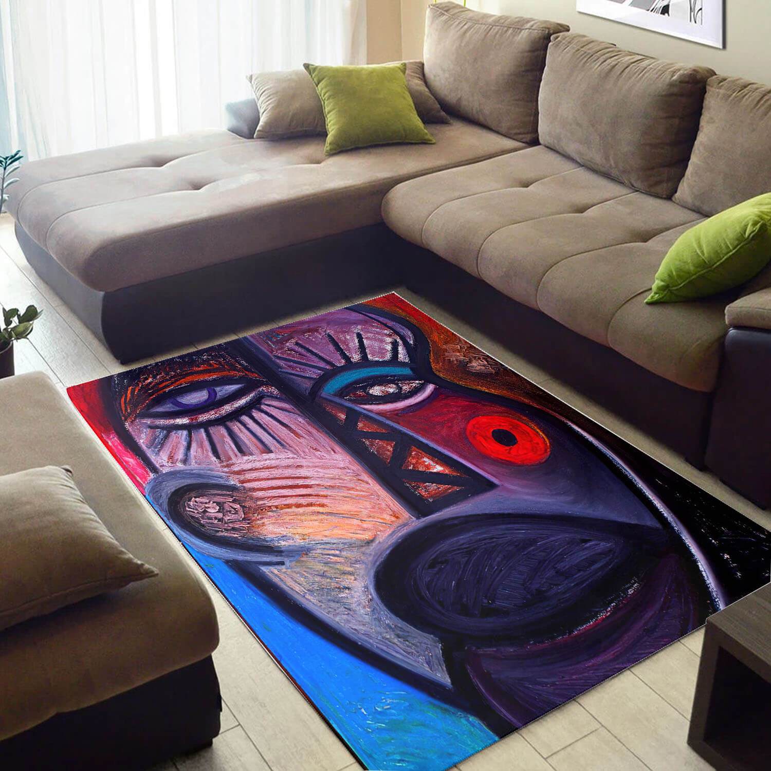 Beautiful African Style Cute Print Girl Large Inspired Home Rug 2 Beautiful African Style Cute Print Girl Large Inspired Home Rug