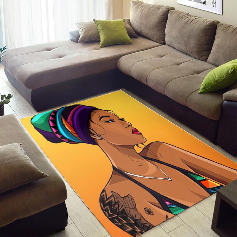 Beautiful African Style Pretty Themed Girl Carpet Living Room Rug 3 Beautiful African Style Pretty Themed Girl Carpet Living Room Rug