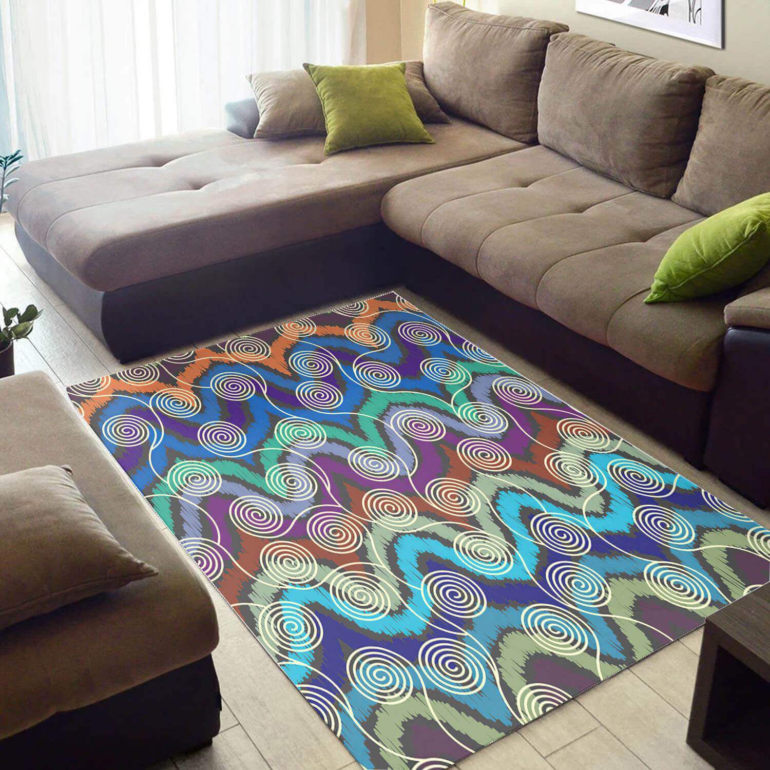 African Retro Ethnic Seamless Pattern Rug