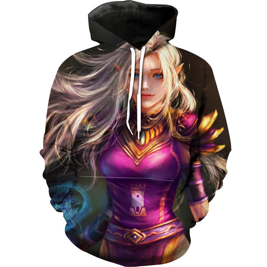 Beautiful Elf High Fantasy Elf Artwork Hoodie 3D 3 Beautiful Elf High Fantasy Elf Artwork Hoodie 3D