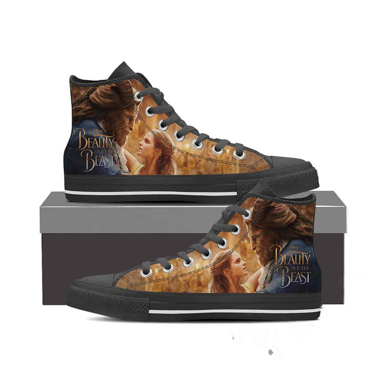 Beauty And The Beast High Top Shoes