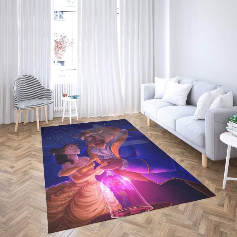 Beauty And The Beast Disney Belle Princess Decorative Floor Rug 2 Beauty And The Beast Disney Belle Princess Decorative Floor Rug
