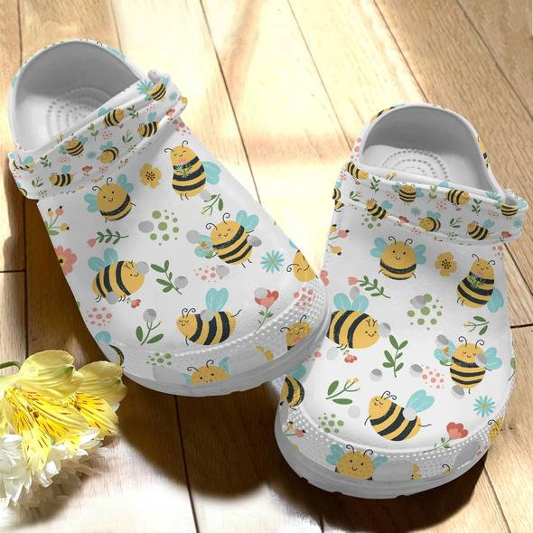 Unique Bee Best Friend Gift Crocs Clog Shoes